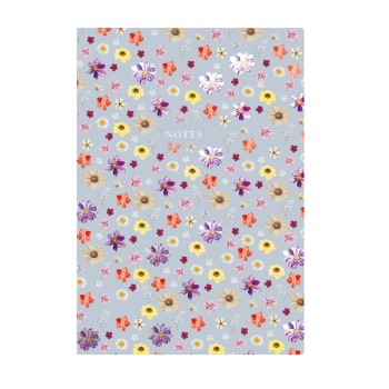 404 Notes found, B5 jegyzetfüzet, Flowers Blue