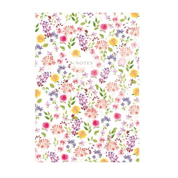 404 Notes found, B5 jegyzetfüzet, Flowers White