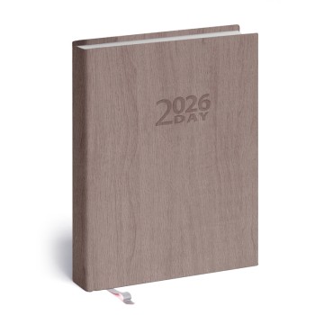 2-Day, B6 kétnapi beosztású határidőnapló + jegyzet, Drapp