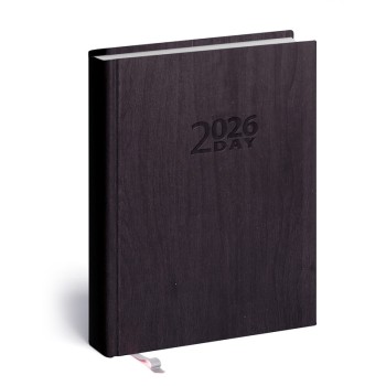 2-Day, B6 kétnapi beosztású határidőnapló + jegyzet, Grafit