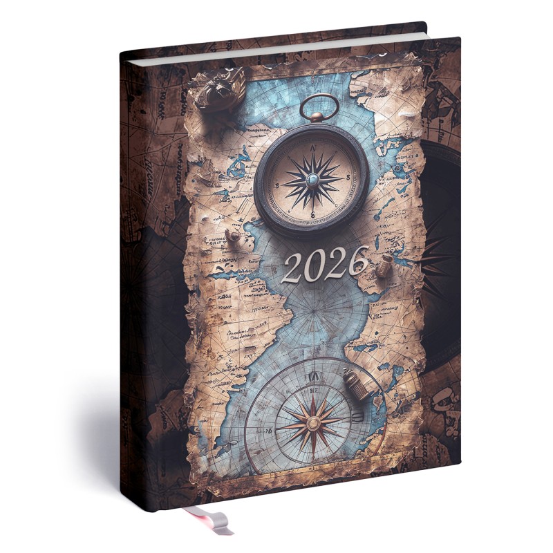 2-Day, B6 kétnapi beosztású határidőnapló + jegyzet, Térkép