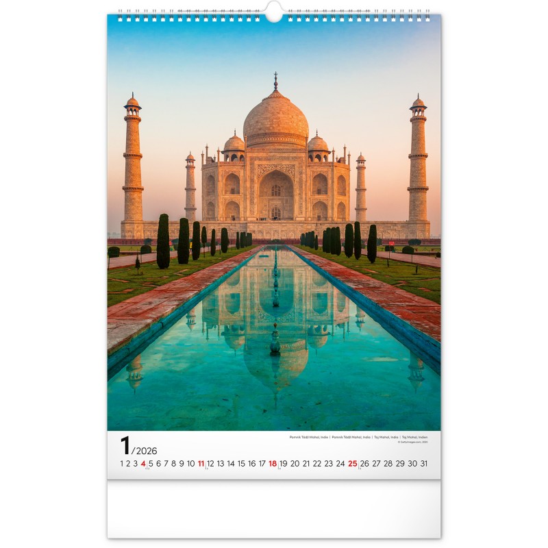 All Around the World, képes falinaptár 2026