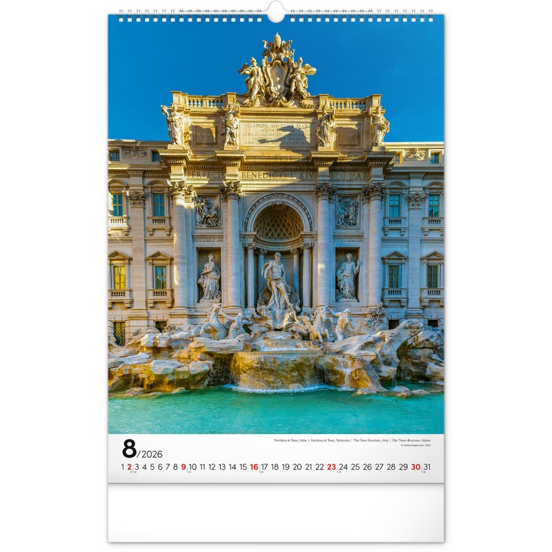 All Around the World, képes falinaptár 2026