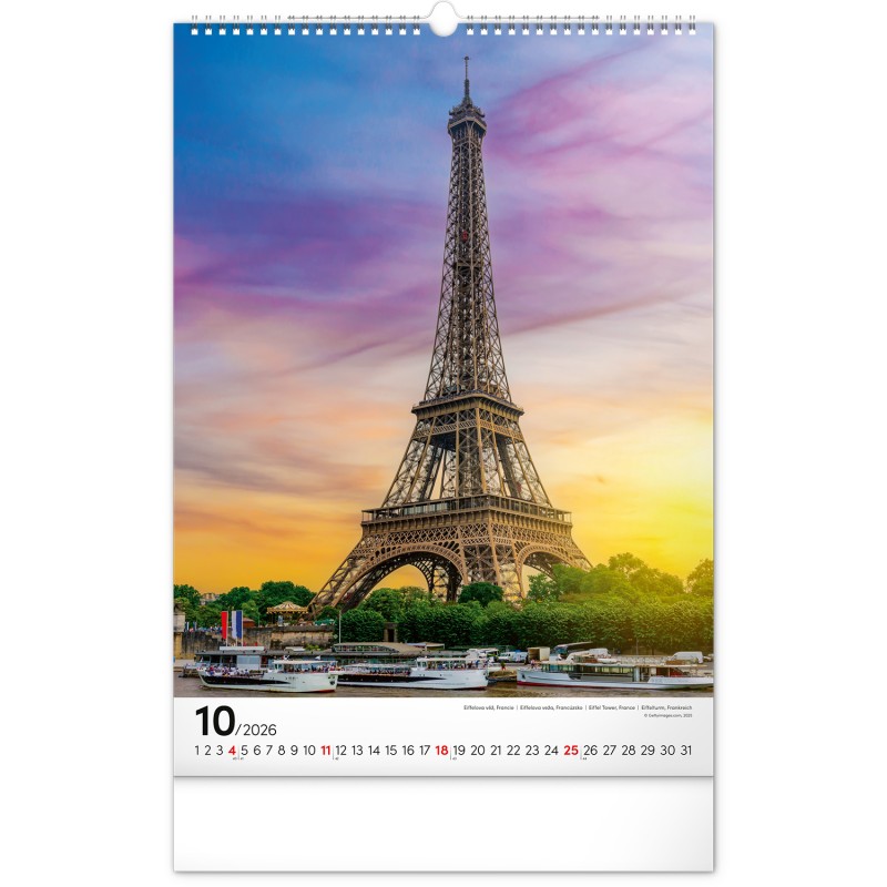 All Around the World, képes falinaptár 2026