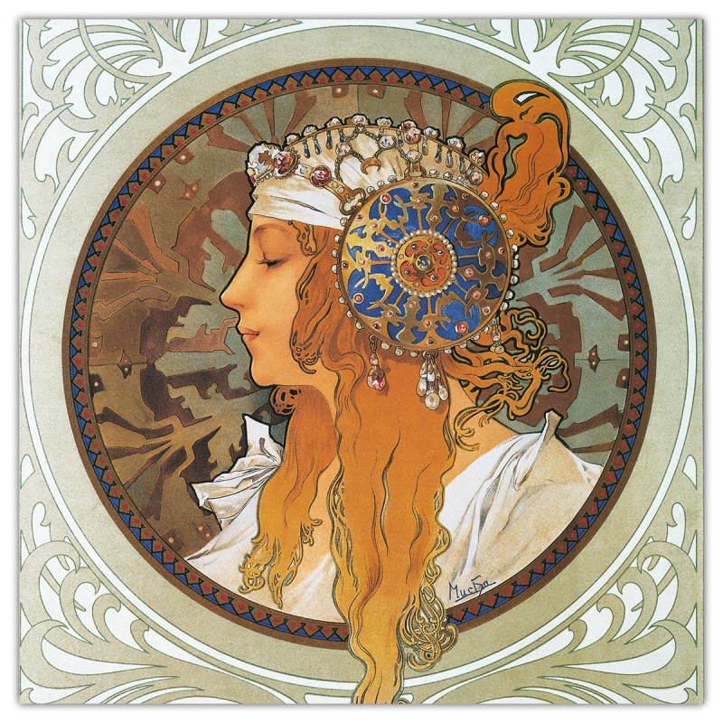 Alphonse Mucha, képes lemeznaptár 2026
