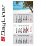 Medium Classic, 3 tömbös 3 hónapos speditőr naptár - Tengerpart fejrésszel