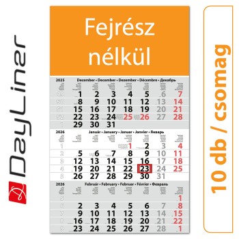 Primus Classic, 12 lapos speditőr naptár - Fejrész nélkül, 10db/csomag