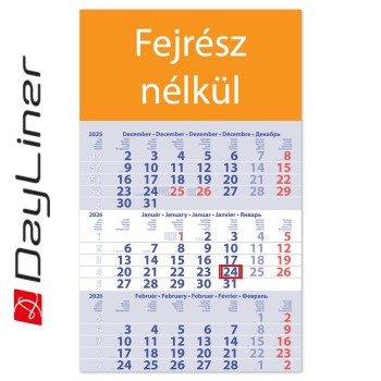 Primus Club, 12 lapos speditőr naptár - Fejrész nélkül