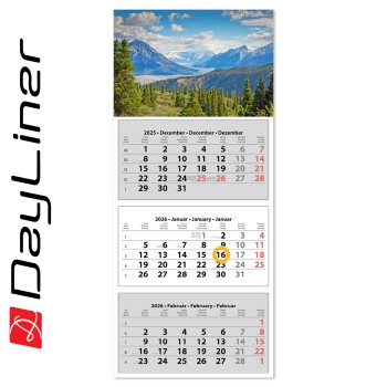 SP30, 3 tömbös 3 hónapos speditőr naptár TRN - Hegy fejrésszel