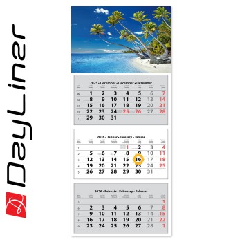 SP30, 3 tömbös 3 hónapos speditőr naptár TRN - Vízpart fejrésszel